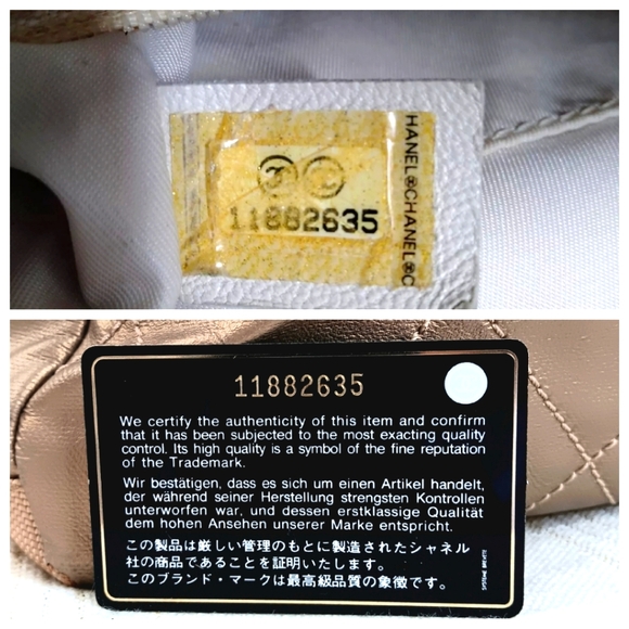 Authentic ✨️ CHANEL Leather Biarritz Paris Tote Bag Gold/ Cream - Picture 16 of 16